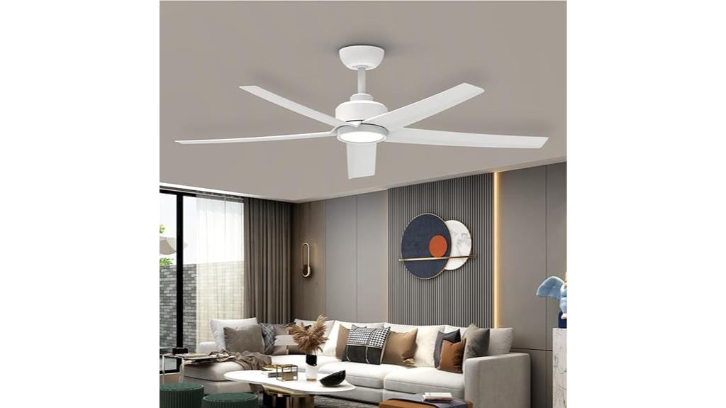 52 inch white ceiling fan