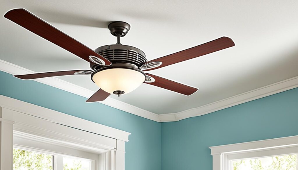 ceiling fan and air conditioner