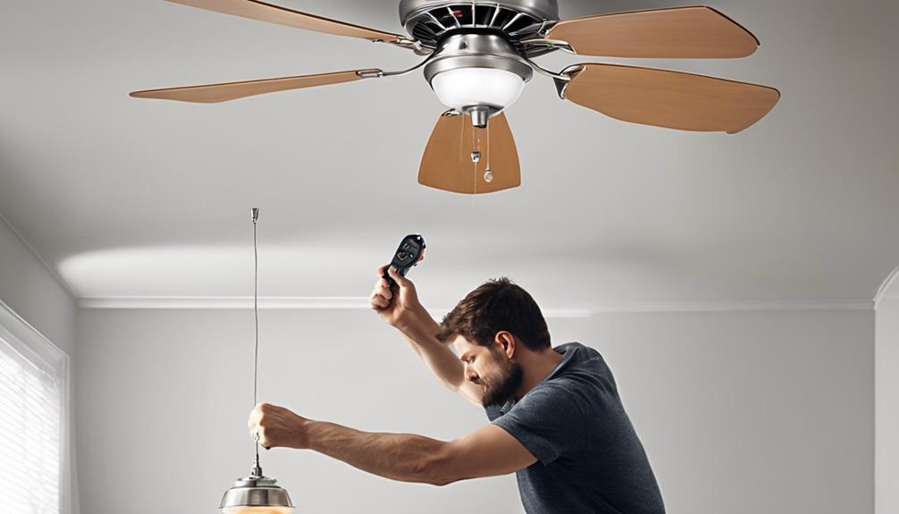 ceiling fan light installation