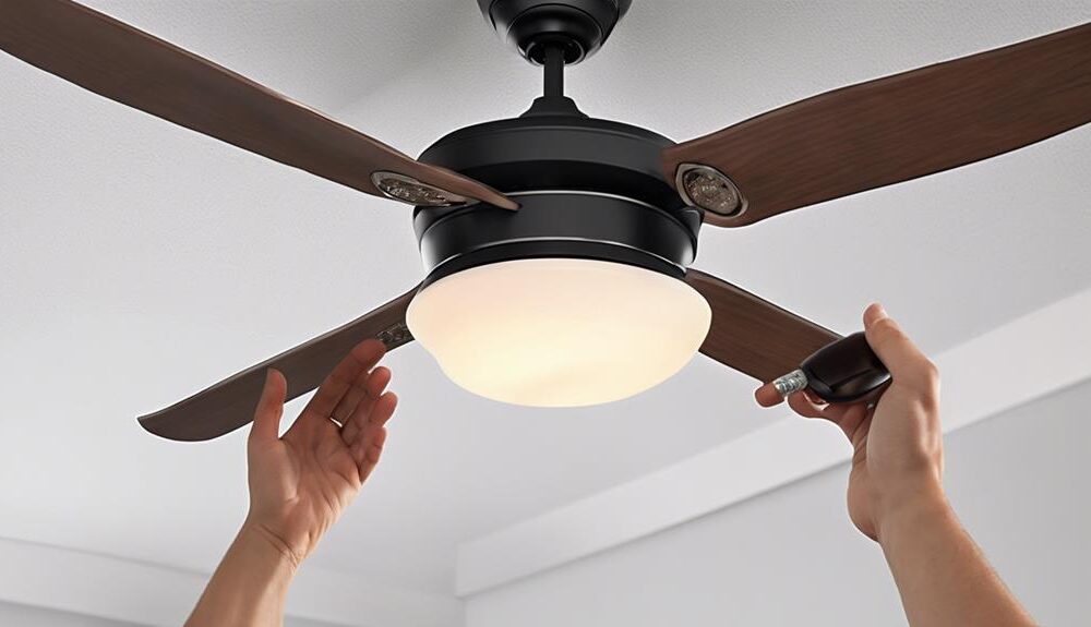 ceiling fan remote removal