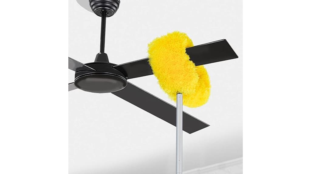 cleaning ceiling fans easily