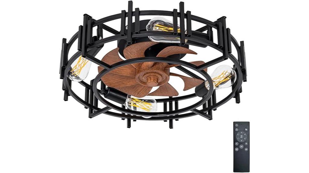 contemporary black ceiling fan