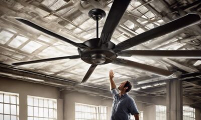 giant fan in warehouse