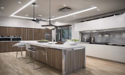 kitchen ceiling fans with lights
