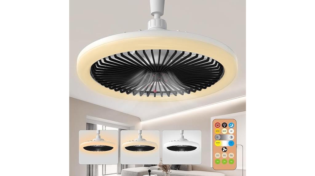 mini led ceiling fan