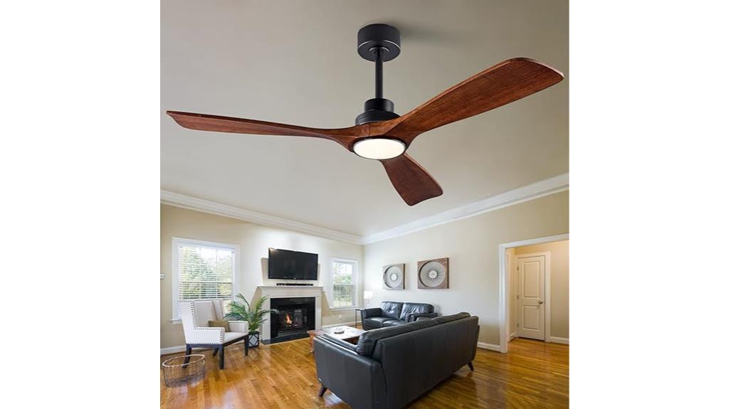 modern black ceiling fan