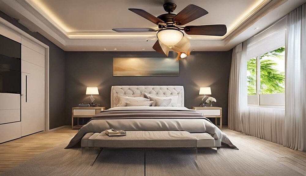 quiet bedroom ceiling fans