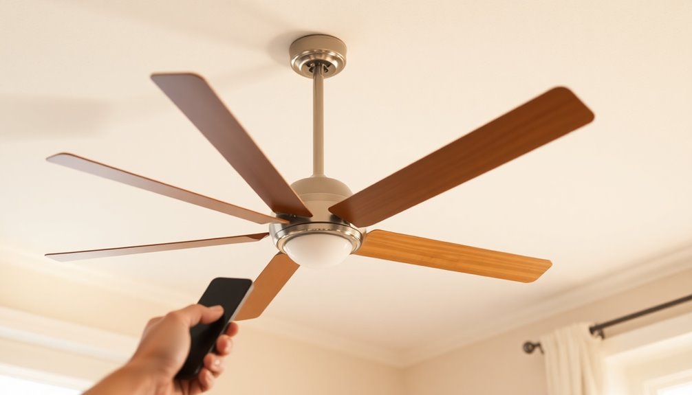 adjust ceiling fan rotation