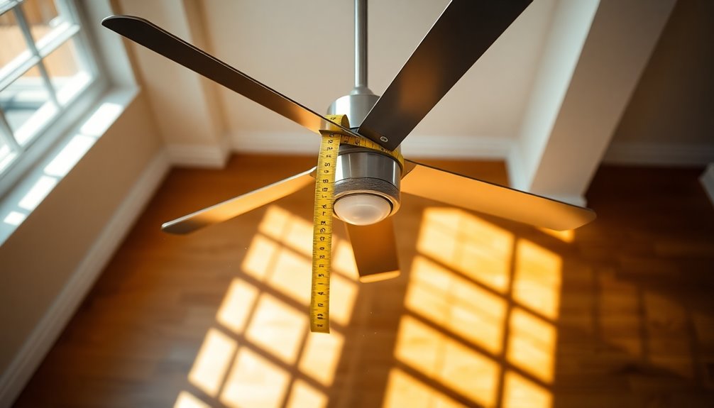 ceiling fan measurement guidelines