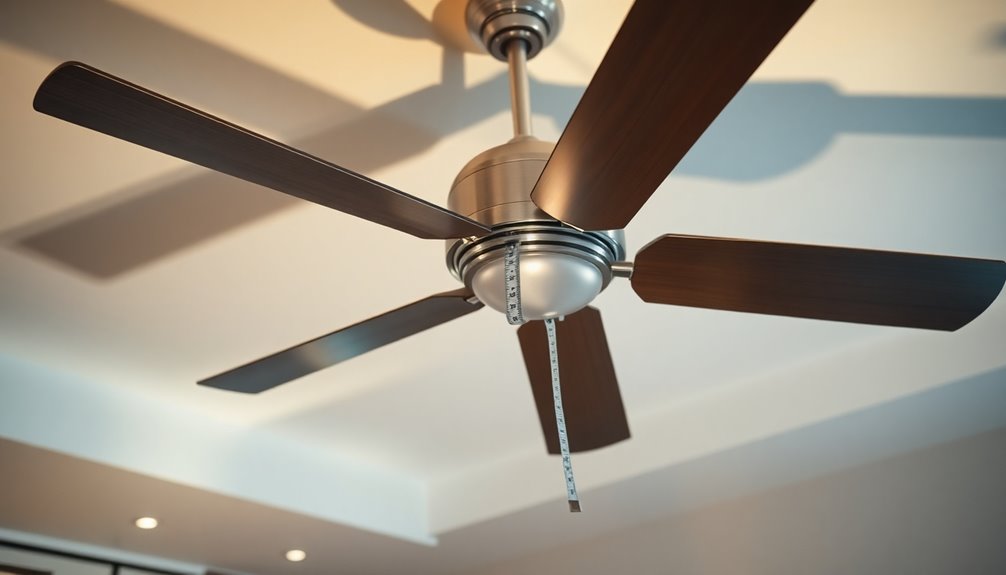 ceiling fan measurement methods