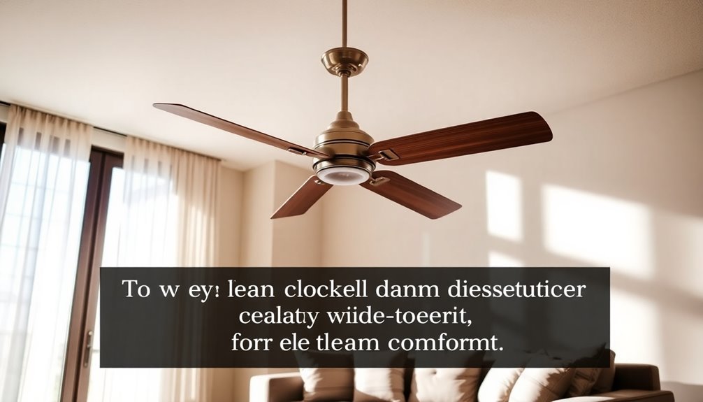 ceiling fan usage advice