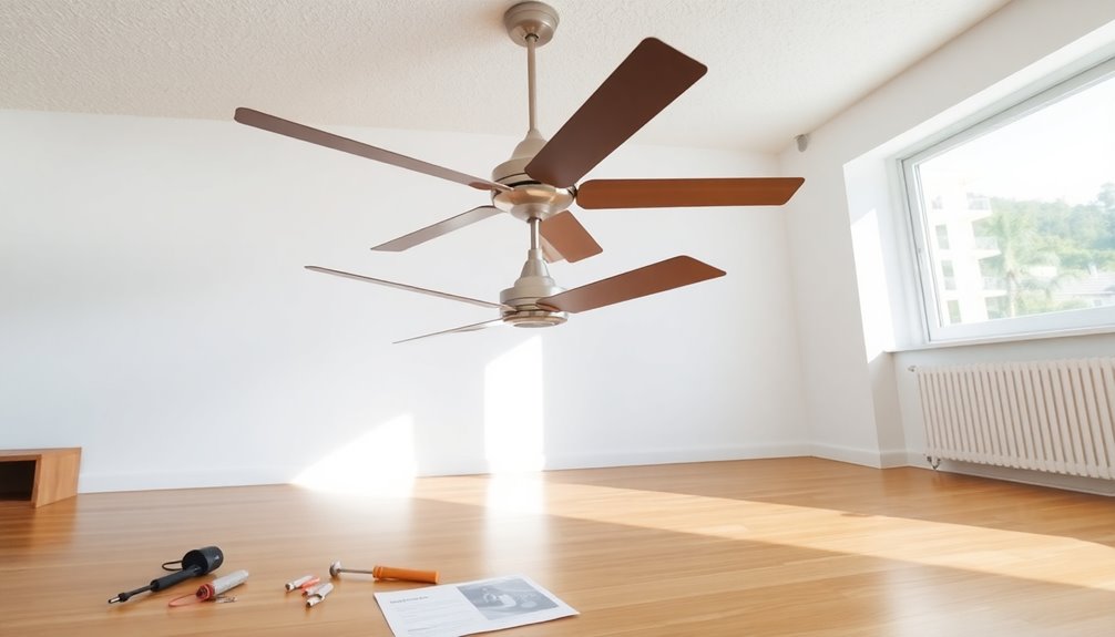 diy ceiling fan installation