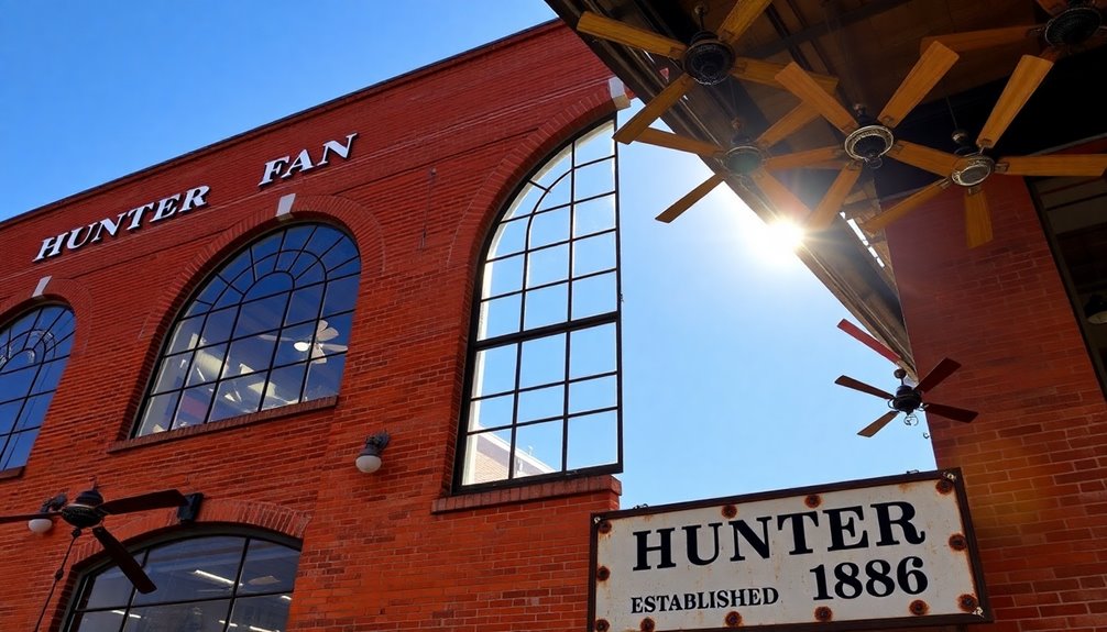evolution of hunter ceiling fans