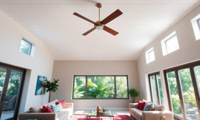 ideal ceiling fan size