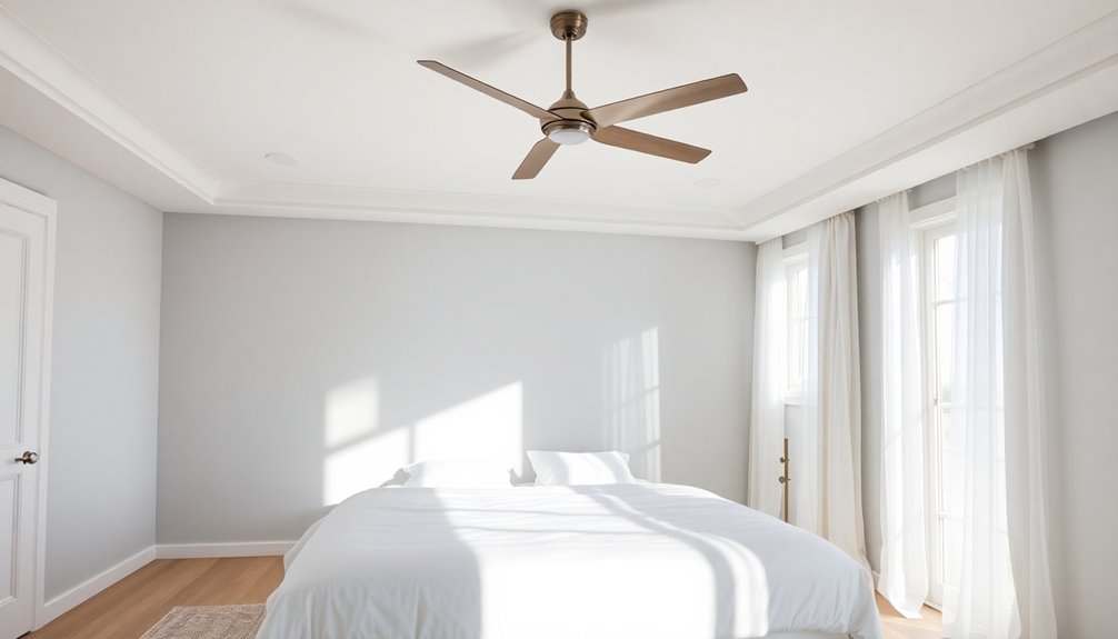 ideal ceiling fan size