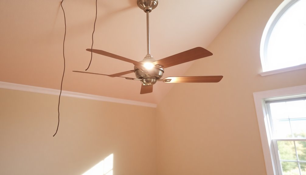 light fixture to ceiling fan