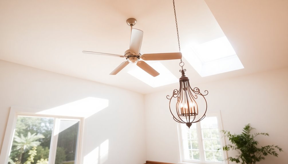 light fixture to fan