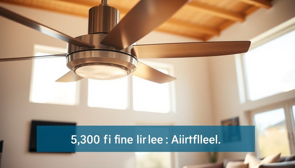 optimal airflow ceiling fan