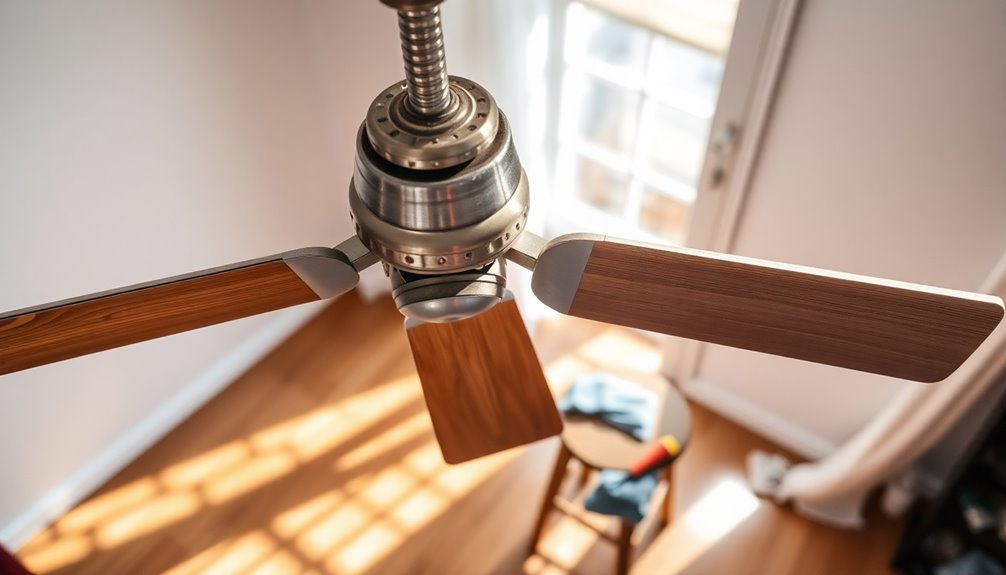 replacing worn fan blades