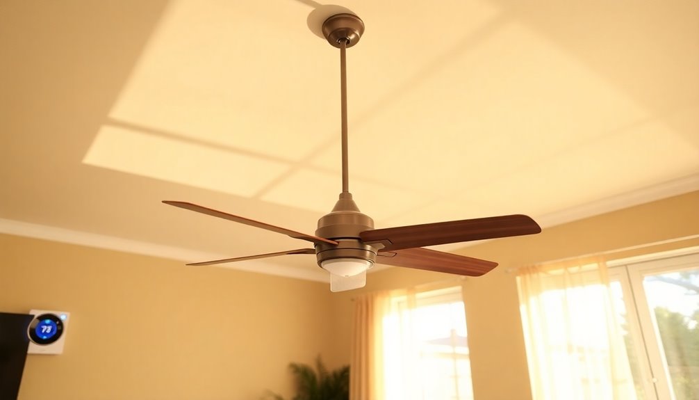 seasonal ceiling fan adjustment