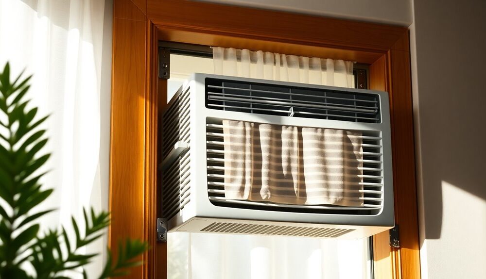 secure your window air conditioner