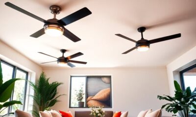 stylish flush mount ceiling fans