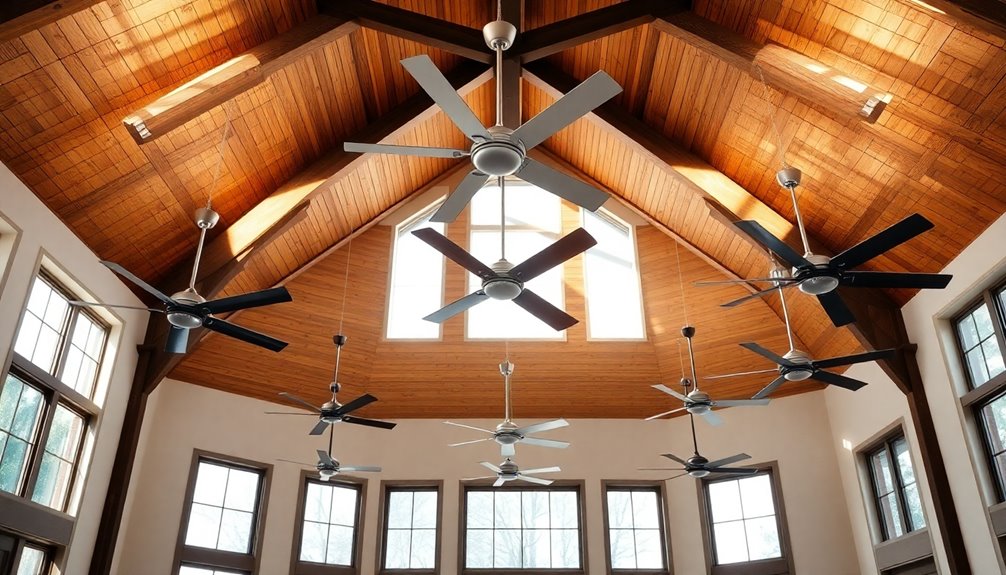 stylish high ceiling fans