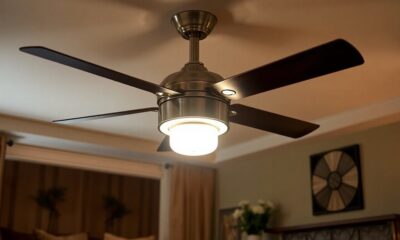 stylish hugger ceiling fans