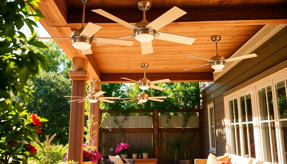 stylish outdoor ceiling fans