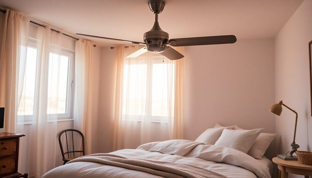 stylish small bedroom fans