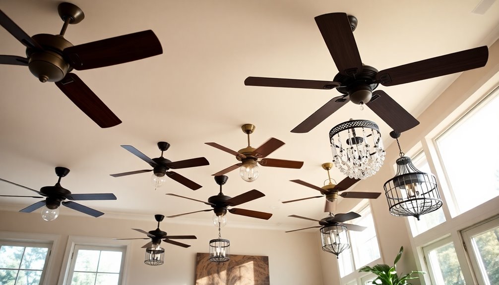 varieties of ceiling fans