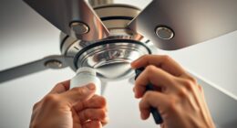 apply lubricant to fan bearings