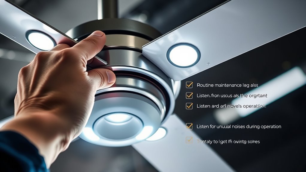 check fan for wobbling