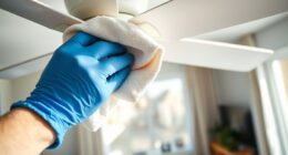 clean fan blades regularly