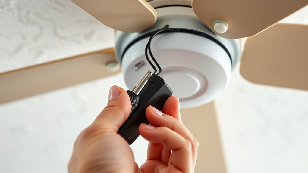 install ceiling fan remote