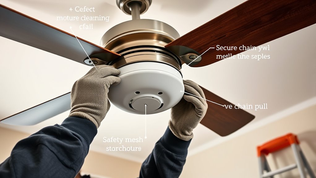 maintain fan safety and performance