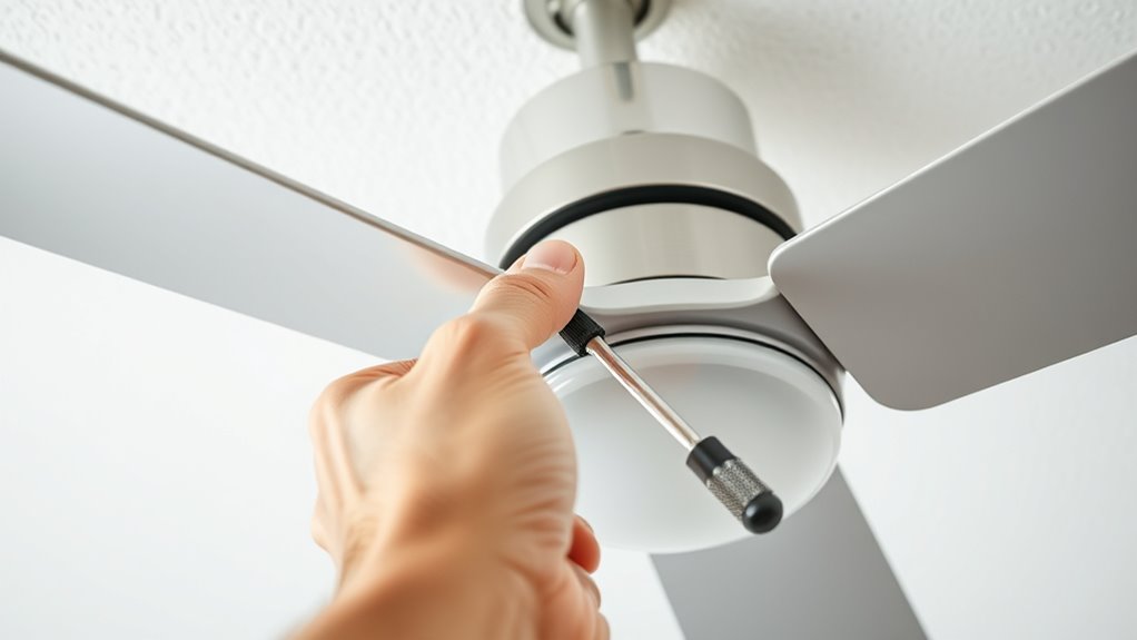 secure fan blade fastenings
