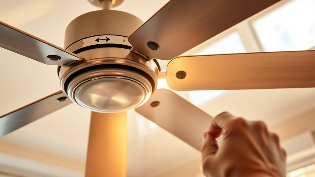 set fan to rotate counterclockwise