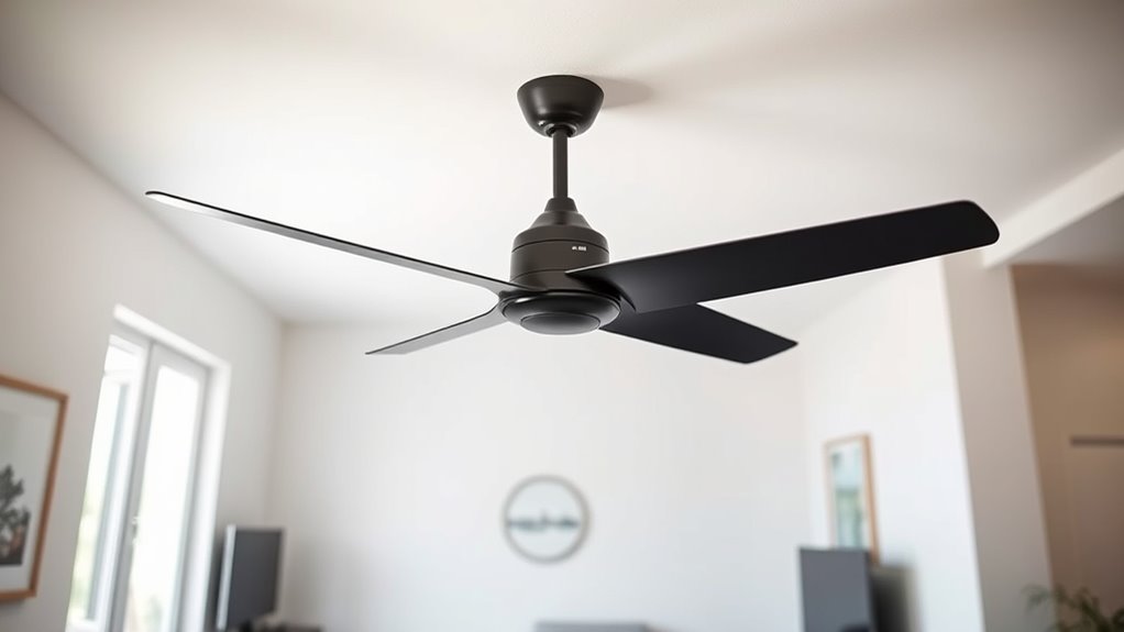 small space ceiling fan selection