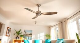 summer ceiling fan decor