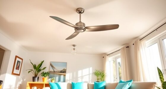 summer ceiling fan decor