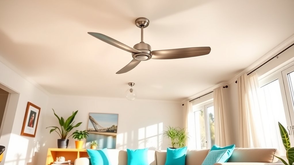 summer ceiling fan decor