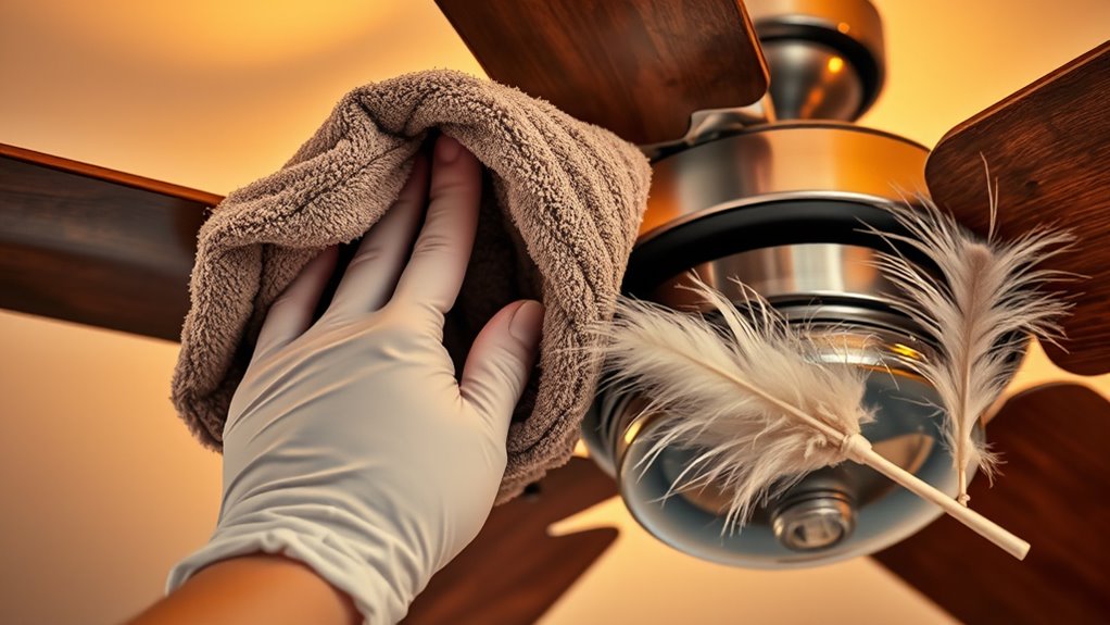 thorough ceiling fan cleaning