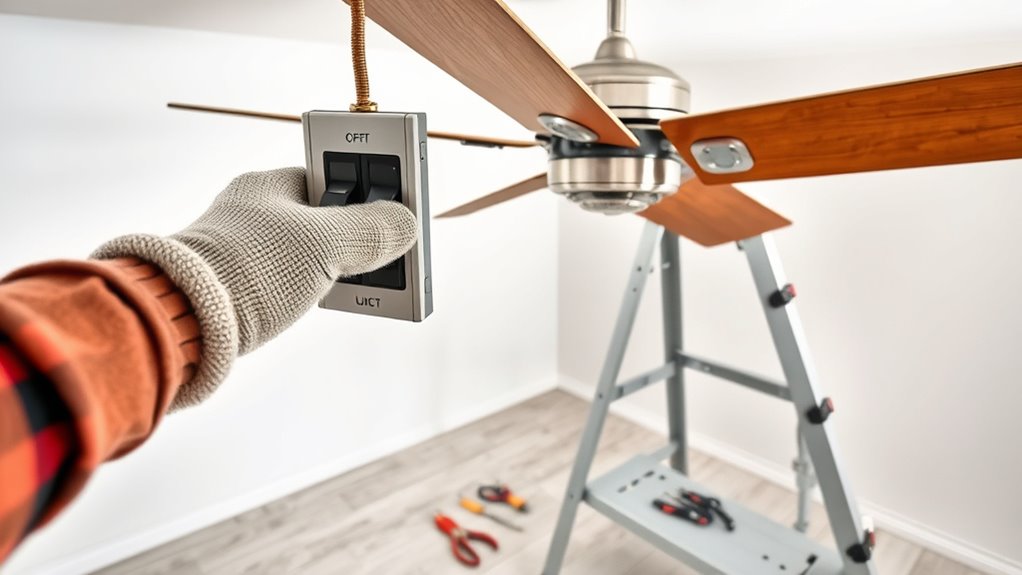 turn off power and prepare