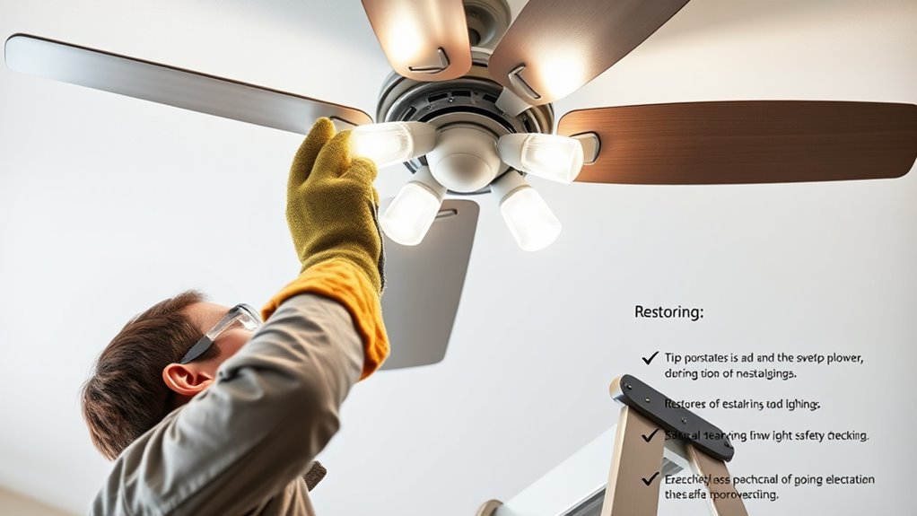turn off power check bulb