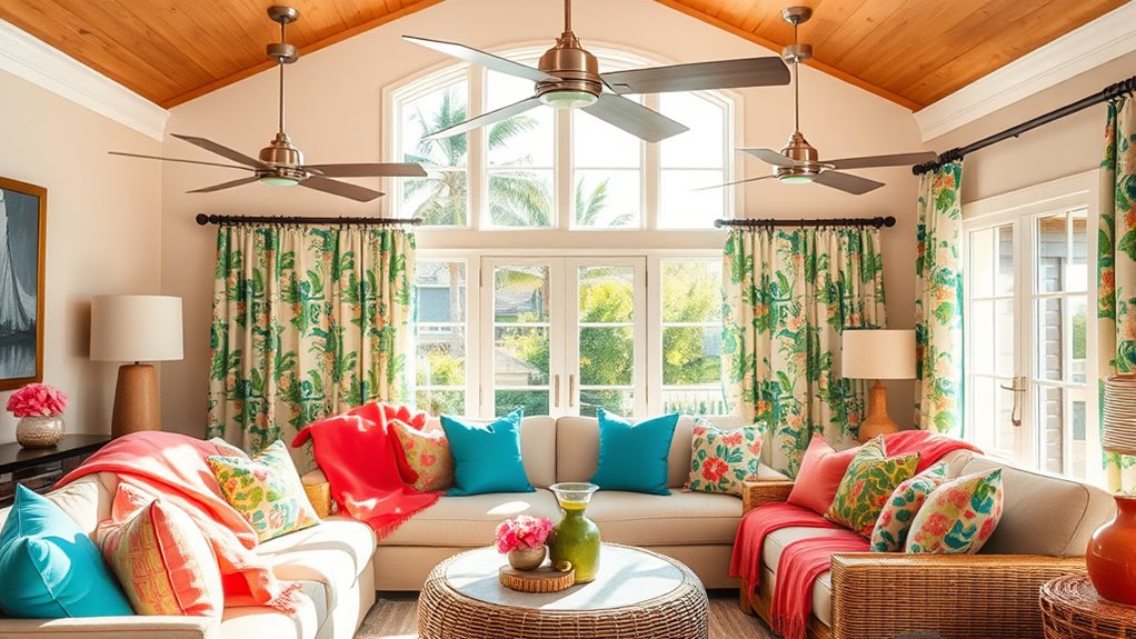 vibrant textiles enhance summer decor