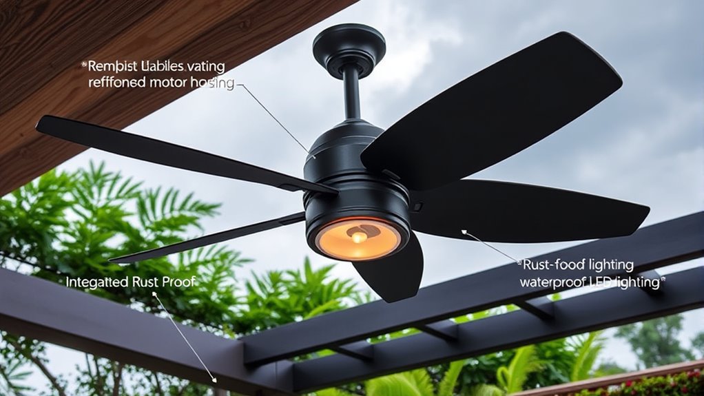 weatherproof outdoor ceiling fans