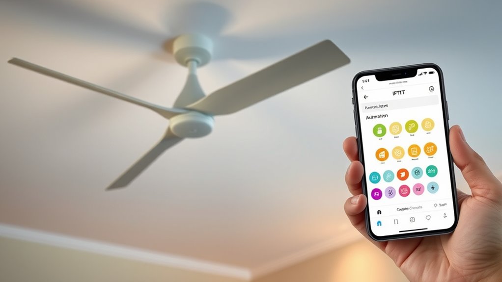 automate fan with custom applets