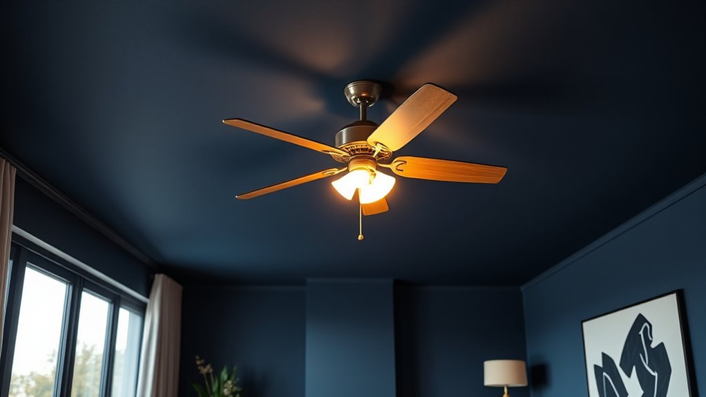 avoid dark ceiling colors