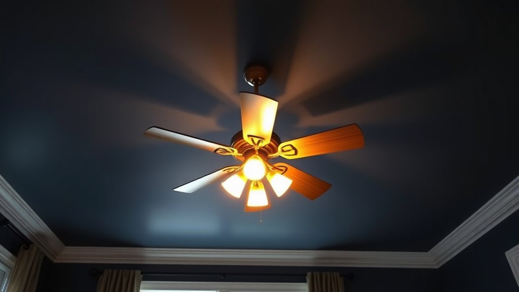 ceiling color affects light